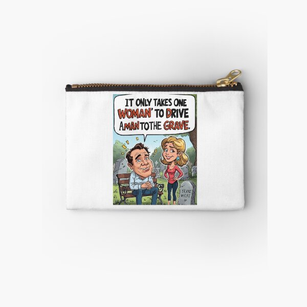 Item preview, One Woman, Many Graves – Funny Cartoon Satire designed and sold by RAKO13.