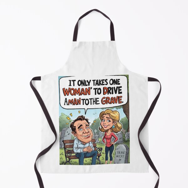 Item preview, One Woman, Many Graves – Funny Cartoon Satire designed and sold by RAKO13.