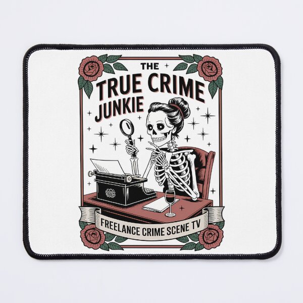 Item preview, True Crime Skeleton - Freelance Writer Art designed and sold by Charlietule.