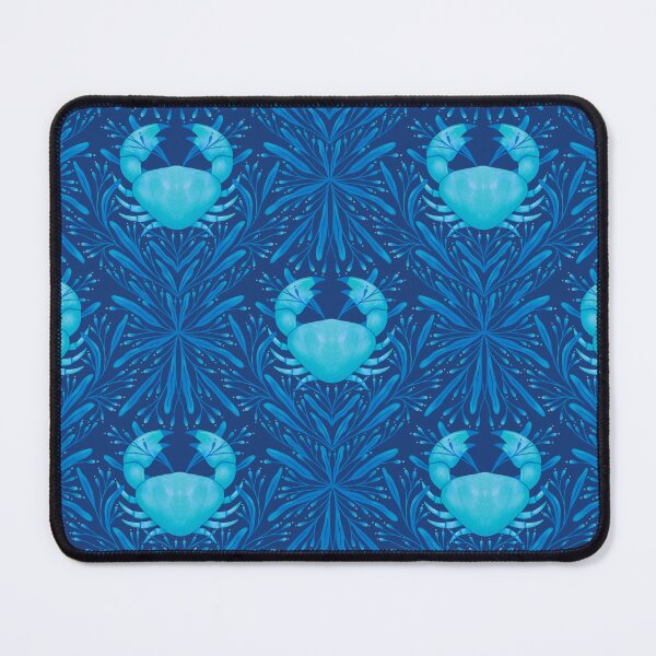 Item preview, Art Nouveau Crabs Blue designed and sold by DafneDStudio.