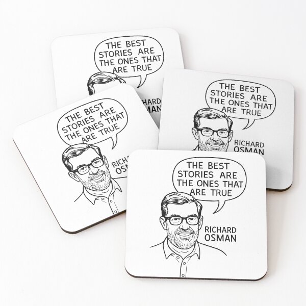 Item preview, Richard Osman Quote – The Best Stories Are True designed and sold by Abidel.