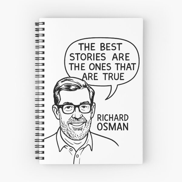 Item preview, Richard Osman Quote – The Best Stories Are True designed and sold by Abidel.