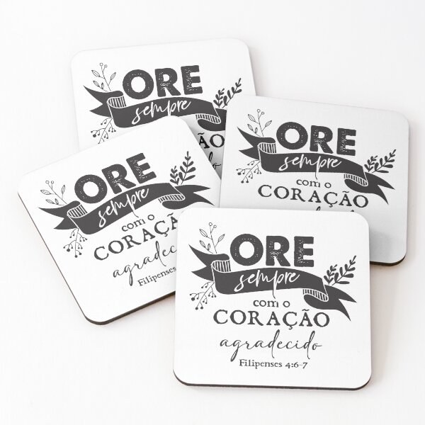 Item preview, Ore sempre com o coracao agradecido Filipenses 4:6-7 designed and sold by Christian Apparel, Decor and More.