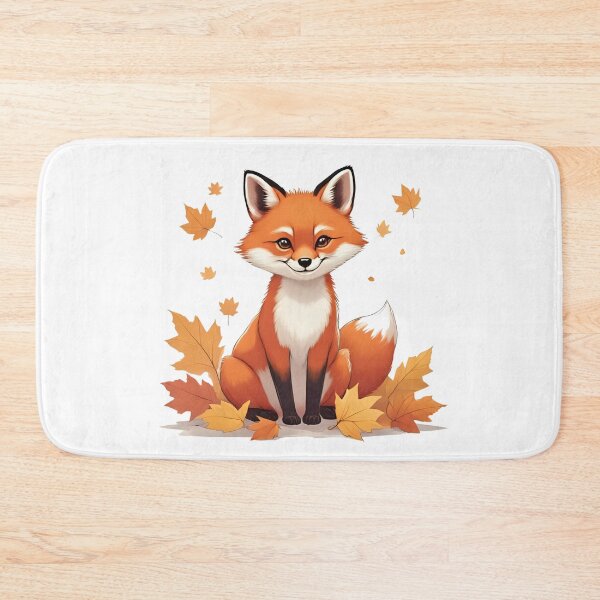 Item preview, Cute Fox in Autumn Leaves Fall Design designed and sold by Pixel--Threads.
