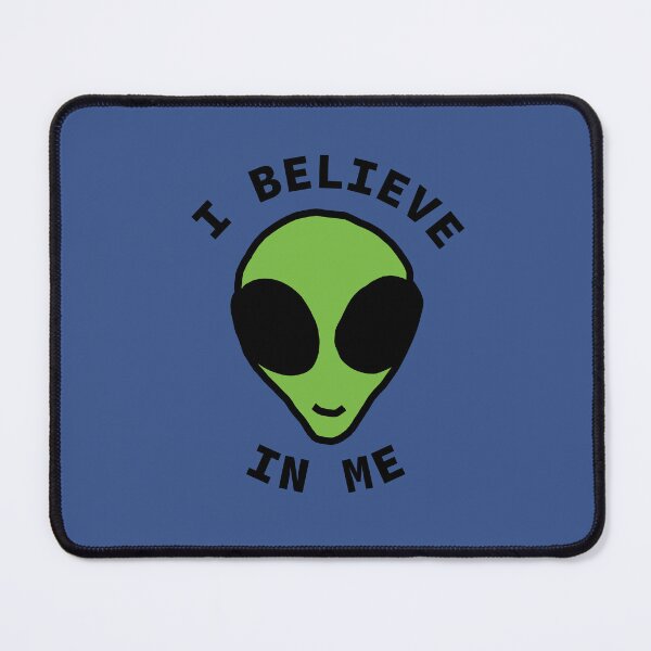 Item preview, SCIFI Cute Alien says I Believe in Me designed and sold by ellenhenry.