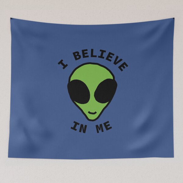 Item preview, SCIFI Cute Alien says I Believe in Me designed and sold by ellenhenry.
