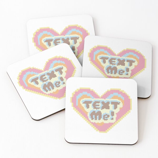 Item preview, Text Me! Pixel Heart – Retro Pixel Messaging Love Design designed and sold by MurMurClub.