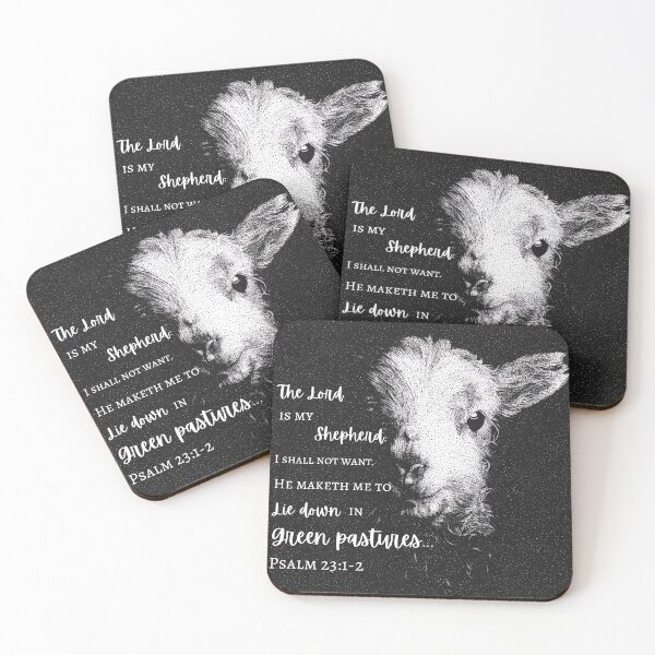Artikelvorschau, Psalm 23 Lamm Zeichnung entworfen und verkauft von Cora Worthington Art.
