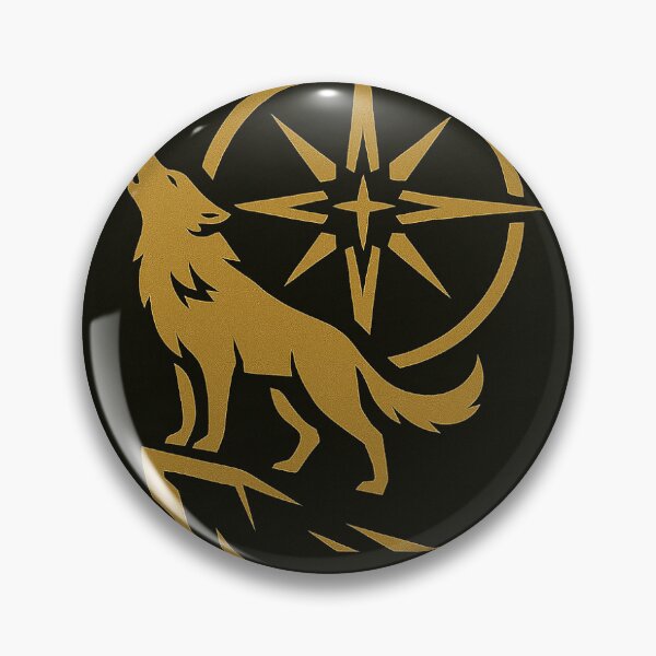 Item preview, Golden Wolf Compass – Spirit of Guidance designed and sold by Redoxc.