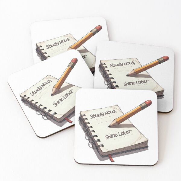 Item preview, Study Now Shine Later Motivational School Design designed and sold by Pixel--Threads.