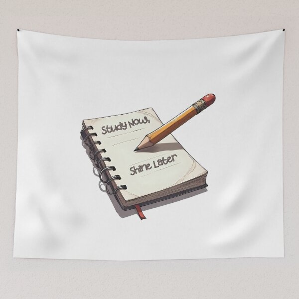 Item preview, Study Now Shine Later Motivational School Design designed and sold by Pixel--Threads.