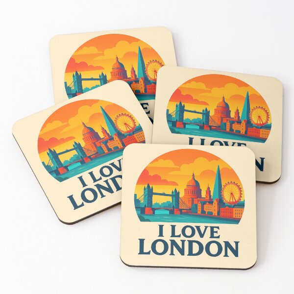 Item preview, I LOVE LONDON SKYLINE BY LOLA BLUE designed and sold by Lola Blue.