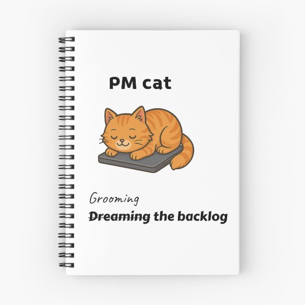 Item preview, PM Cat: Grooming and Dreaming backlog designed and sold by MinimumViableMeme.