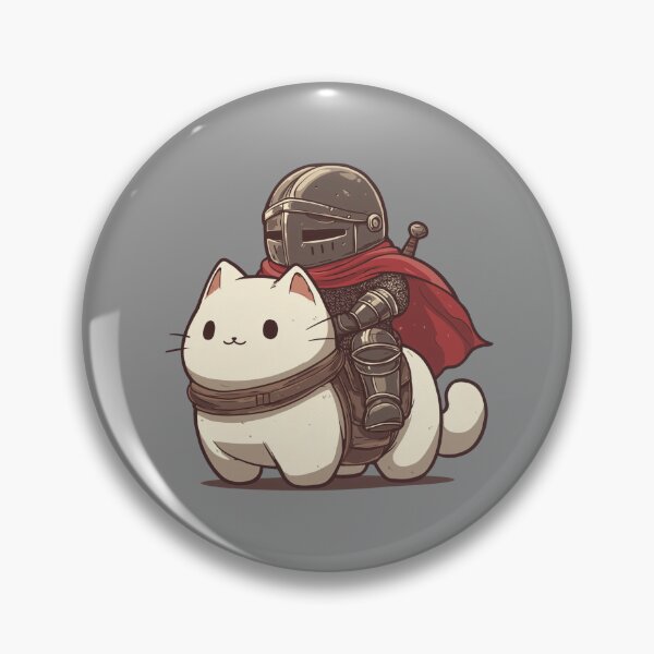 Item preview, Knight Riding Cat, Funny Cat designed and sold by Sleepy Cat Design.
