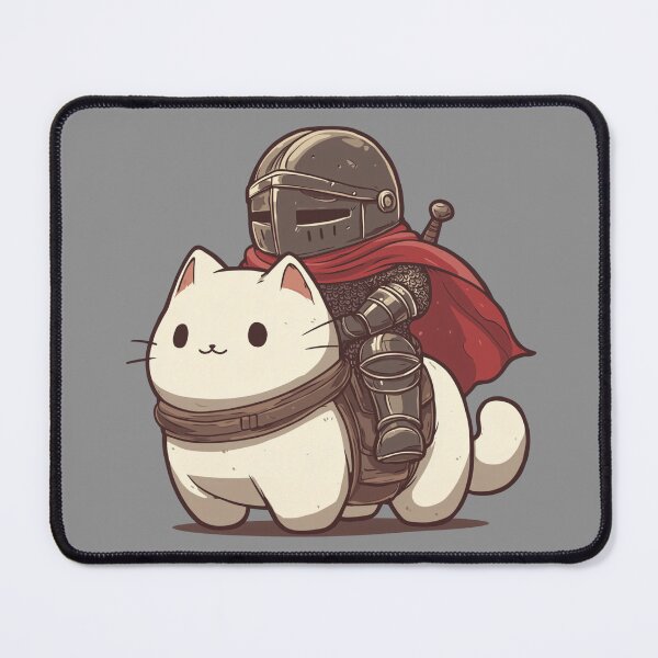 Item preview, Knight Riding Cat, Funny Cat designed and sold by Sleepy Cat Design.