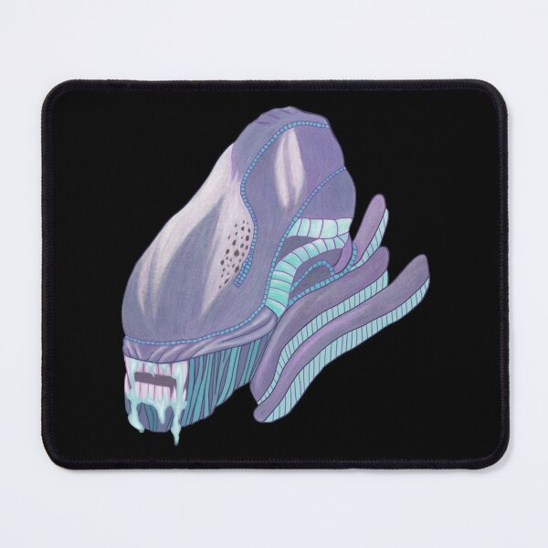 Item preview, Alien Head Profile, Xenomorph Design, Purple Alien Creature designed and sold by JemLineroArt.