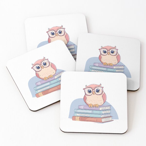 Item preview, Kawaii Owl Reading Books - Cute Anime Owl Scholar with Glasses - Cartoon Animal Library Study Design - Gift for Book Lovers designed and sold by Lumiart1408.