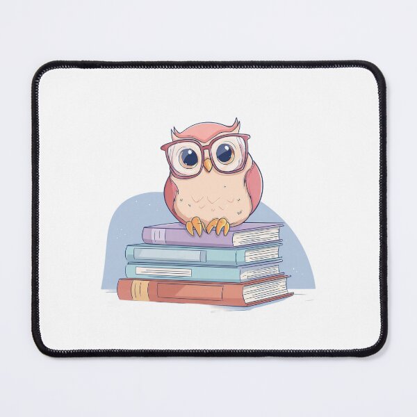 Item preview, Kawaii Owl Reading Books - Cute Anime Owl Scholar with Glasses - Cartoon Animal Library Study Design - Gift for Book Lovers designed and sold by Lumiart1408.