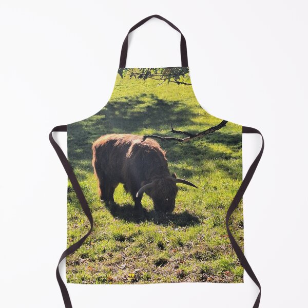 Item preview, Grazing Highland Bull - Photograph designed and sold by GenAumonier.