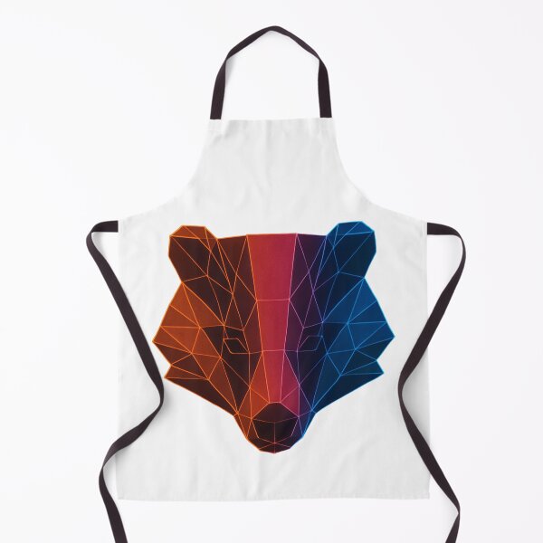 Item preview, GeoNeon Badger | Ember Collection | Vibrant Geometric Neon Art designed and sold by Avagen Designs.