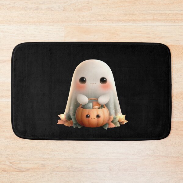 Item preview, Kawaii Halloween Ghost – Cute Pumpkin Bucket Design designed and sold by Maryna_Reine.