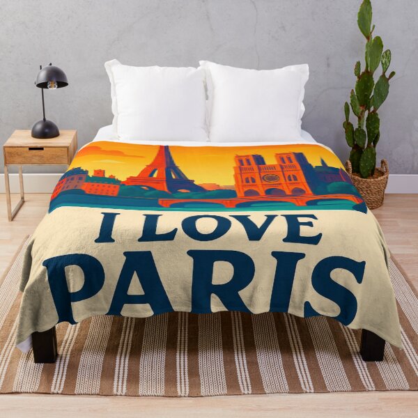 Item preview, I LOVE PARIS SKYLINE BY LOLA BLUE designed and sold by Lola Blue.