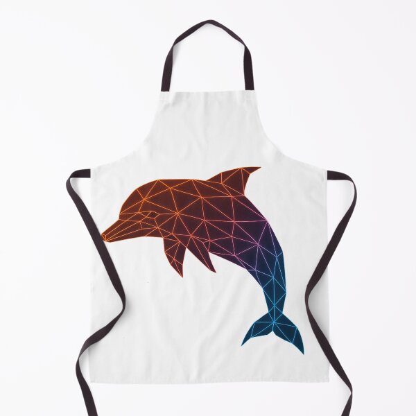 Item preview, GeoNeon Dolphin | Ember Collection | Vibrant Geometric Neon Art designed and sold by Avagen Designs.