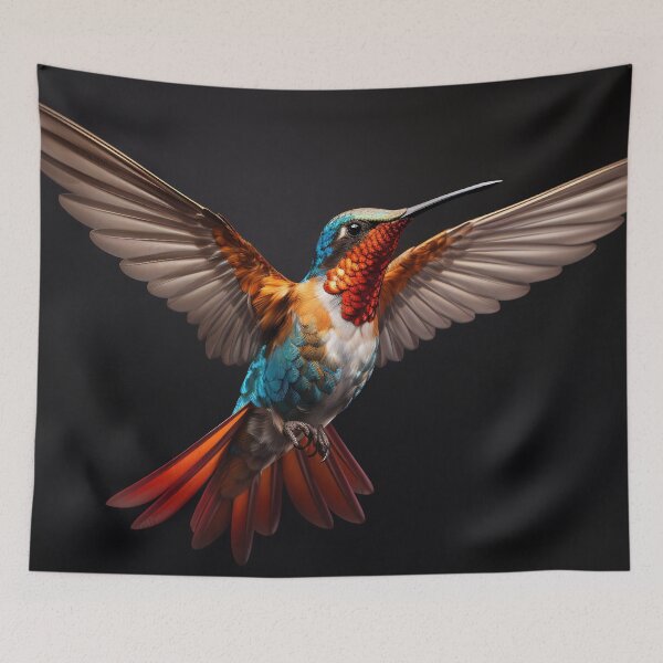 Item preview, Fiery Flight of Hummingbird designed and sold by anytka.
