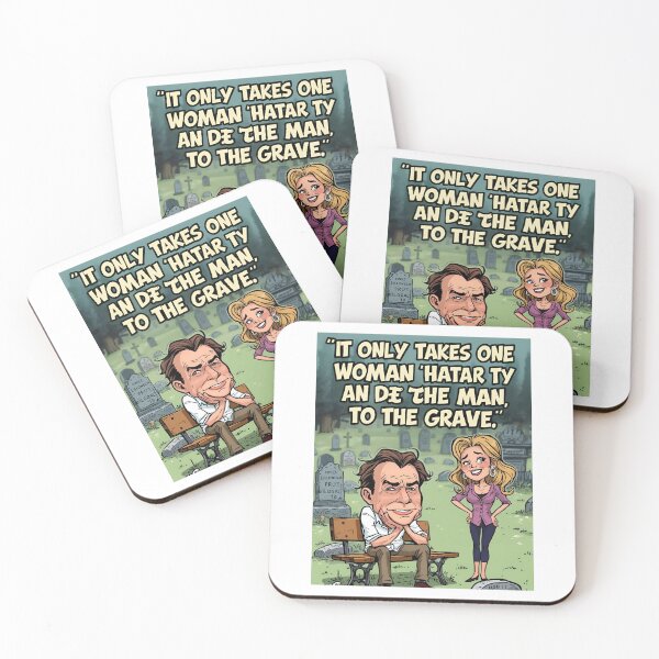 Item preview, One Woman, Many Graves – Funny Cartoon Satire designed and sold by RAKO13.