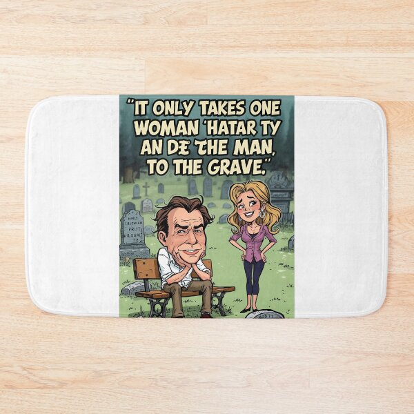 Item preview, One Woman, Many Graves – Funny Cartoon Satire designed and sold by RAKO13.