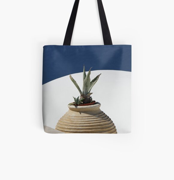 CACTUS, OIA, SANTORIN Tote bag doublé