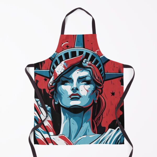Item preview, Lady Liberty - Statue of Liberty - Art Deco Inspired - RED WHITE and BLUE designed and sold by CleverCulture.