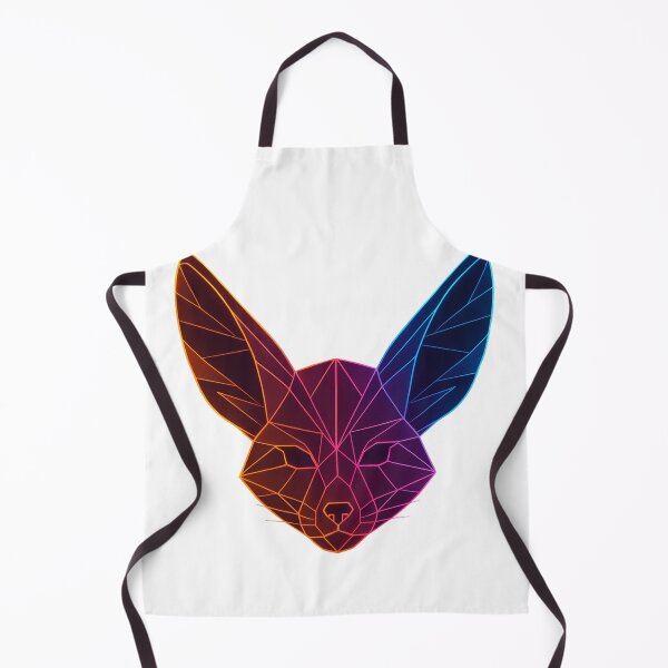 Item preview, GeoNeon Fennec Fox | Ember Collection | Vibrant Geometric Neon Art designed and sold by Avagen Designs.