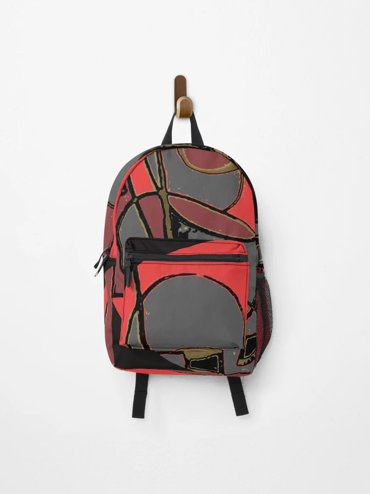 Thumbnail 1 of 3, Backpack, Maroon Reds Round Abstract Design designed and sold by SmashingDeals.