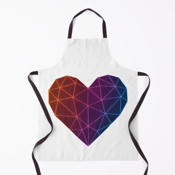 Item preview, GeoNeon Heart | Ember Collection | Vibrant Geometric Neon Art designed and sold by Avagen Designs.