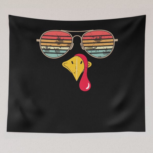 Item preview, Cool Turkey Face Sunglasses Retro Funny Thanksgiving designed and sold by clothesy7.