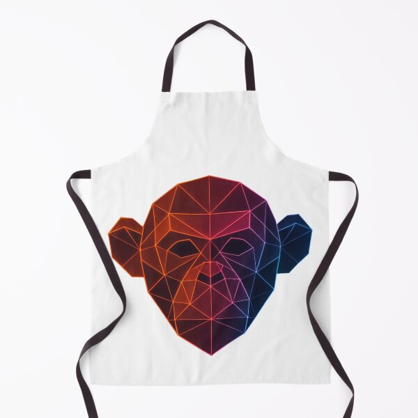 Item preview, GeoNeon Monkey| Ember Collection | Vibrant Geometric Neon Art designed and sold by Avagen Designs.