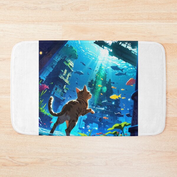 Item preview, Cat Underwater City designed and sold by The Collection.