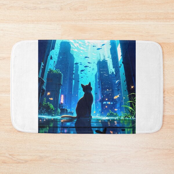 Item preview, Cat Underwater City designed and sold by The Collection.