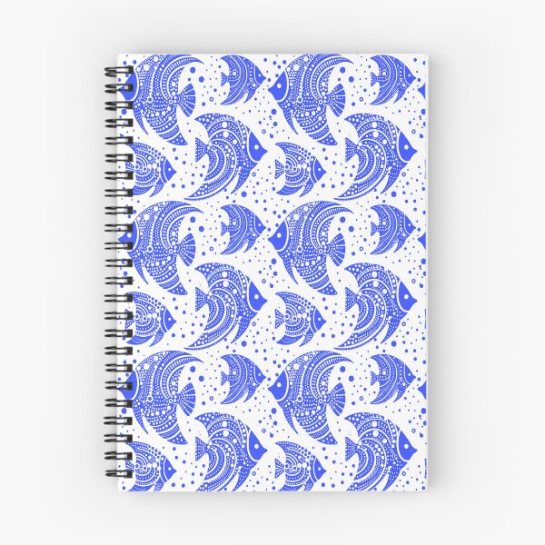 Item preview, Tropical Fish Blue and White designed and sold by SilverPegasus.