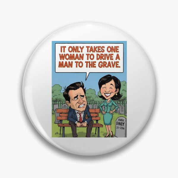 Item preview, One Woman, Many Graves – Funny Cartoon Satire designed and sold by RAKO13.