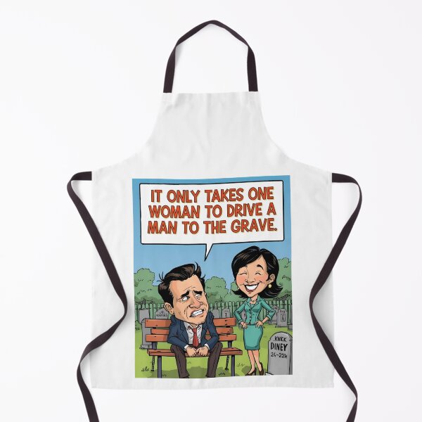 Item preview, One Woman, Many Graves – Funny Cartoon Satire designed and sold by RAKO13.