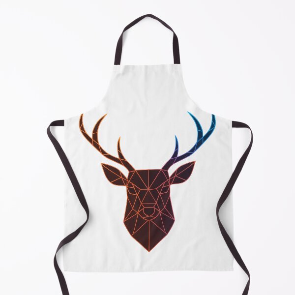 Item preview, GeoNeon Stag | Ember Collection | Vibrant Geometric Neon Art designed and sold by Avagen Designs.