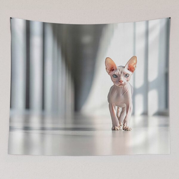Item preview, Sphynx cat in hallway designed and sold by anytka.