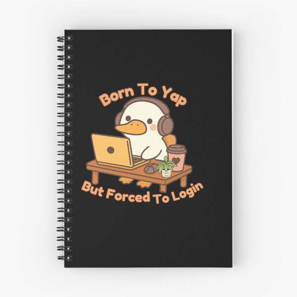Item preview, Born to Yap but Forced to Login -Funny Duck Corporate Struggle  designed and sold by Artistusha.