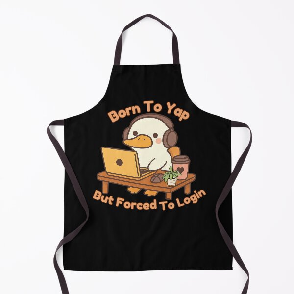 Item preview, Born to Yap but Forced to Login -Funny Duck Corporate Struggle designed and sold by Artistusha.