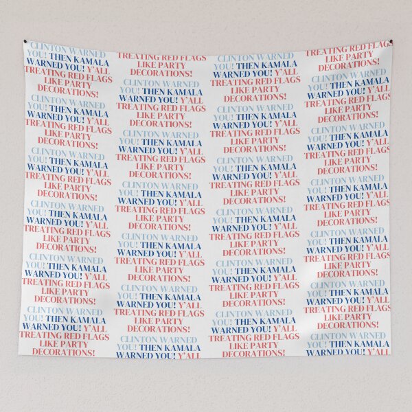 Item preview, Clinton & Kamala warned us designed and sold by annaseditss.