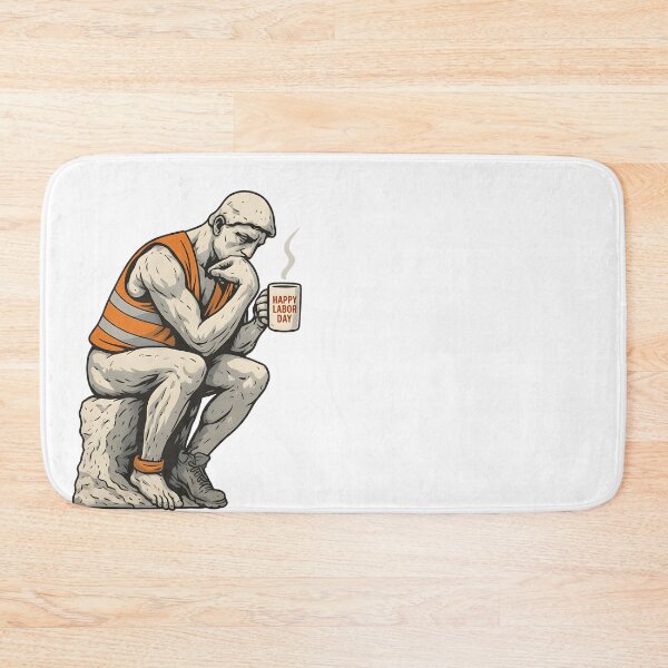 Item preview, The Thinker Labor Day Coffee Break Parody designed and sold by The Classics Freak.