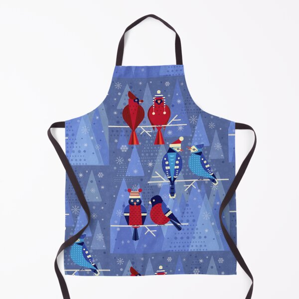 Item preview, Backyard winter birds in funny hats designed and sold by ByVolya.