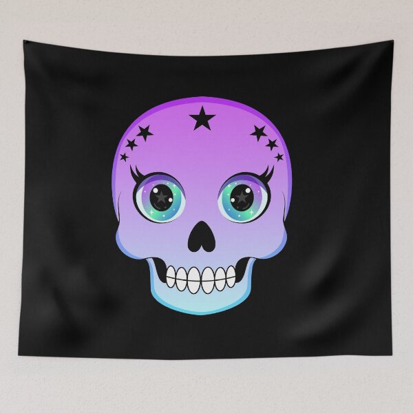 Item preview, Cute Goth Skull designed and sold by kiyanochka.